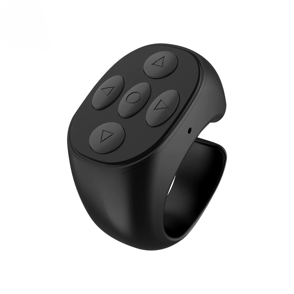 For Tik Tok Bluetooth Remote Control Self-timer Mobile Camera Lazy Person Self-timer Video Remote Control Fingertip Ring Gadget