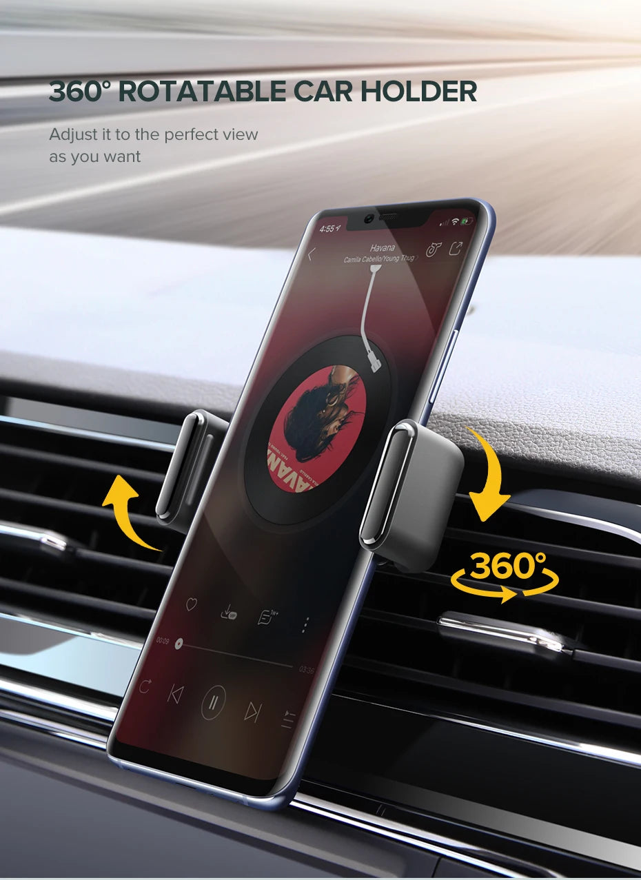 2025 Drop Shipping Factory Cheap Air Vent Clip Mount Car Mobile Phone Holder Holders 360 Degree Cell Stand Support for Car Auto