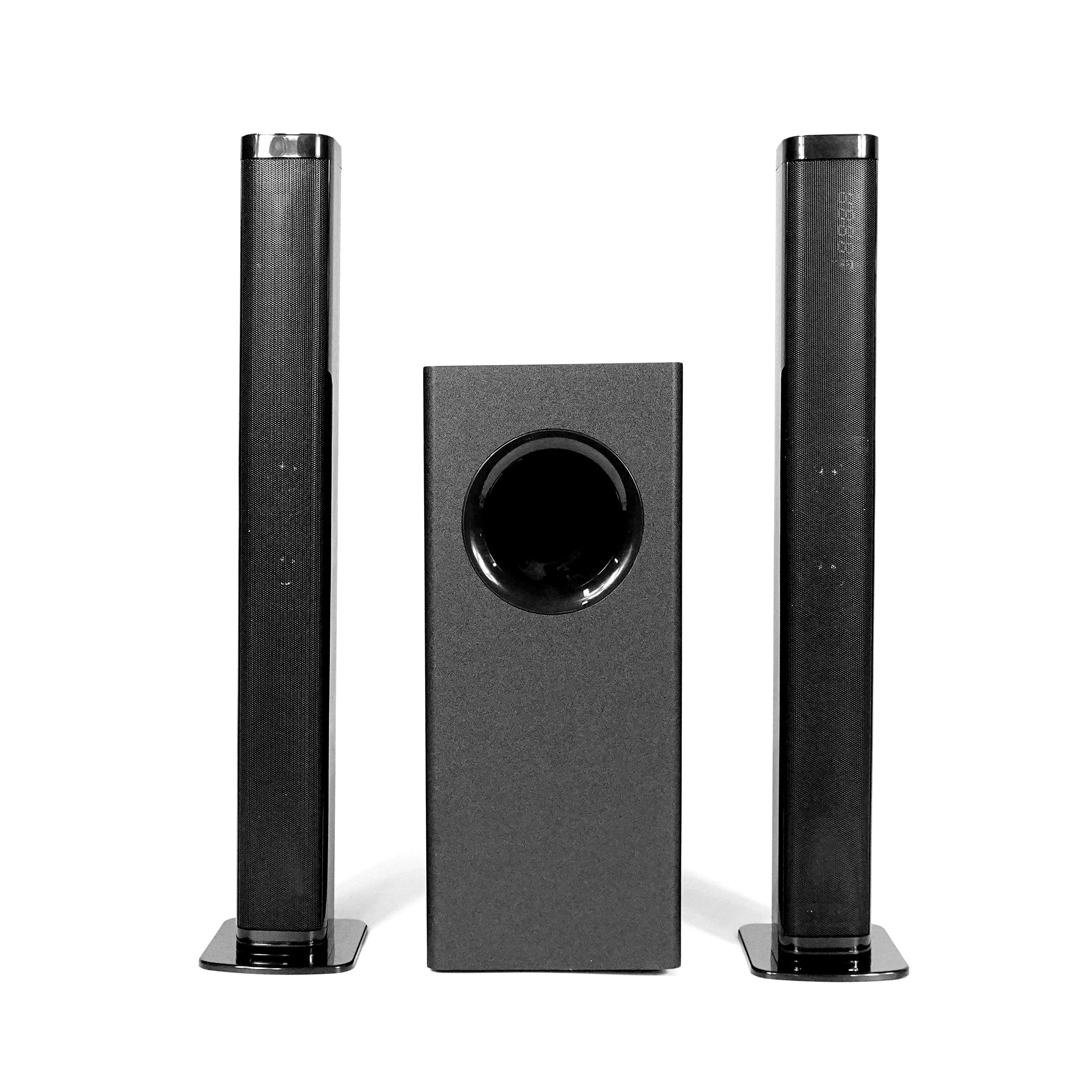 80W Wood Combination Home Theater System Soundbar with Subwoofer