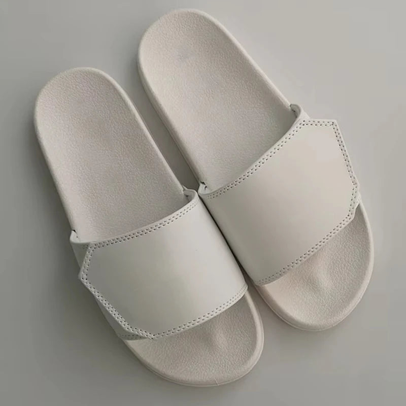 New Couple Women Family Beach Plain Custom Slide Put My logo on Mens Slipper Unisex Personalized Pool Sandals Pvc with logo