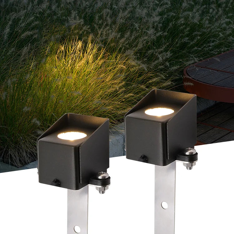 USA Warehouse LT9102P Low Voltage 9-17V AC/DC 3W 240lm Mini Beam Integrated Led Garden Stake Light for Stair Stone Wall Rock