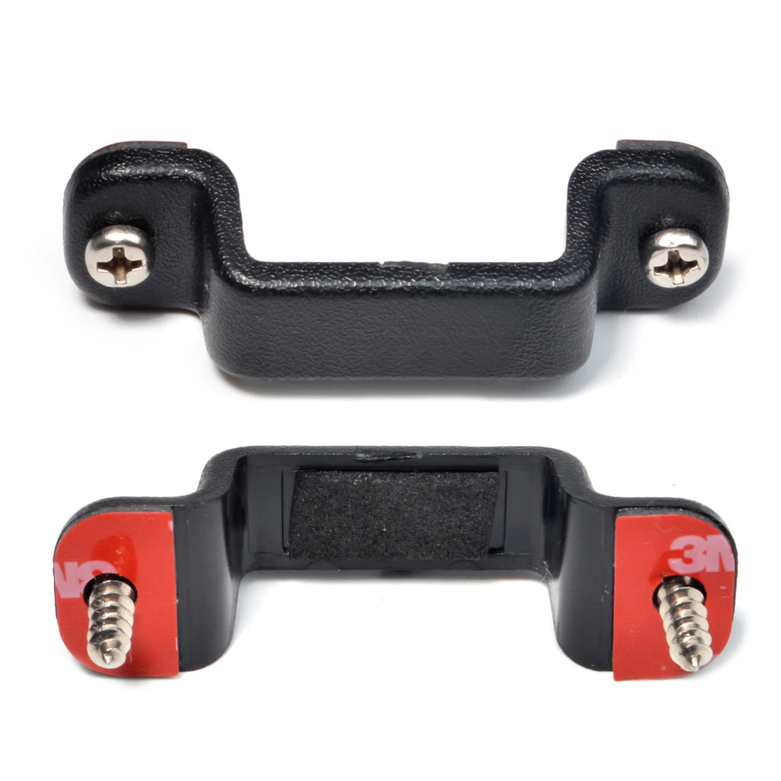 HYS Handheld CB Radio Holder Bracket, Walkie Talkie/ Mic Mount with Screws and Adhesive Back for Baofeng Kenwood Yaesu Etc