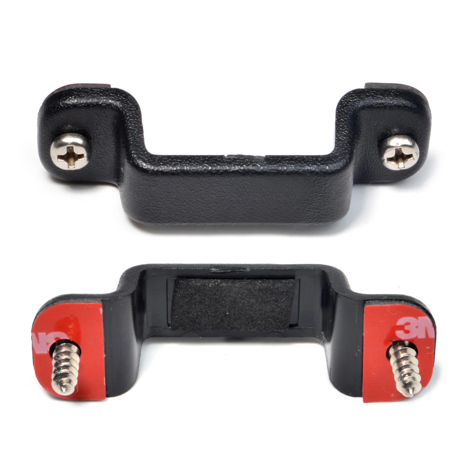HYS Handheld CB Radio Holder Bracket, Walkie Talkie/ Mic Mount with Screws and Adhesive Back for Baofeng Kenwood Yaesu Etc
