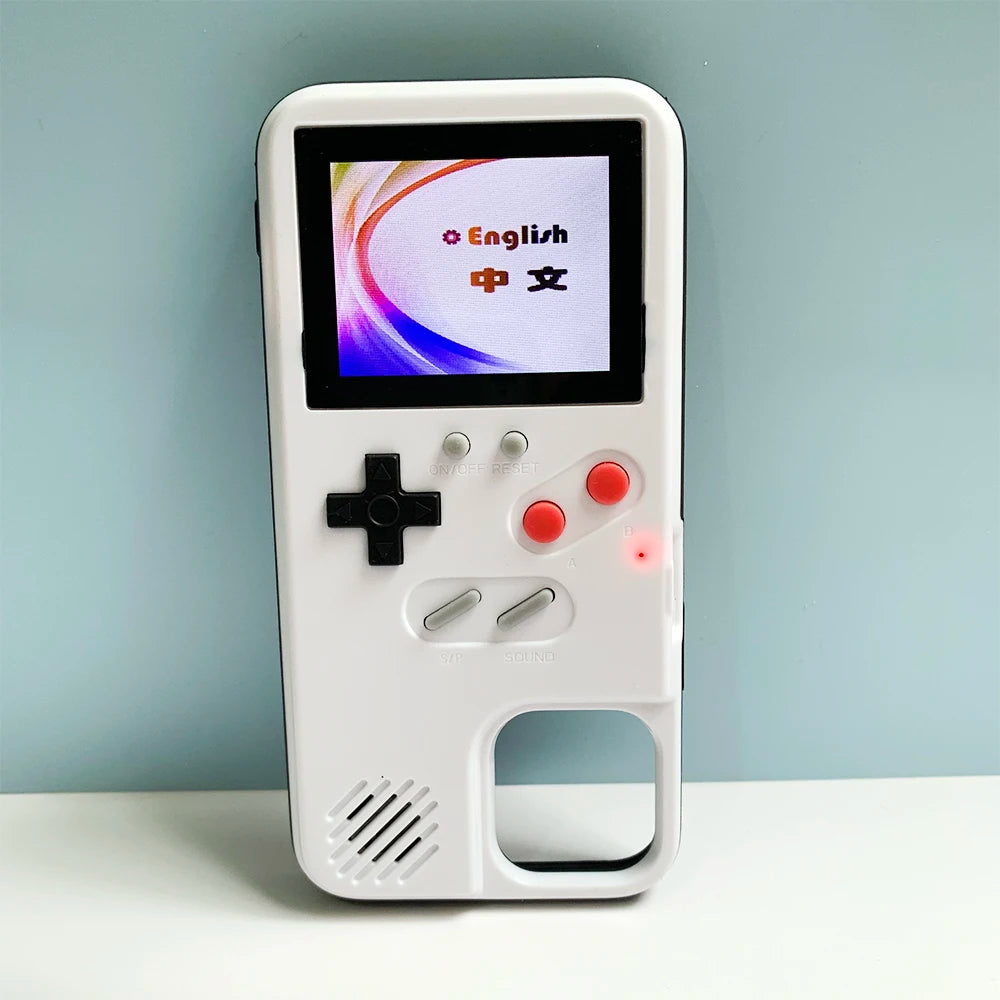2021 Color Screen Handheld 36 Classic Game Console Phone Case Video Retro Game Player Phone Case
