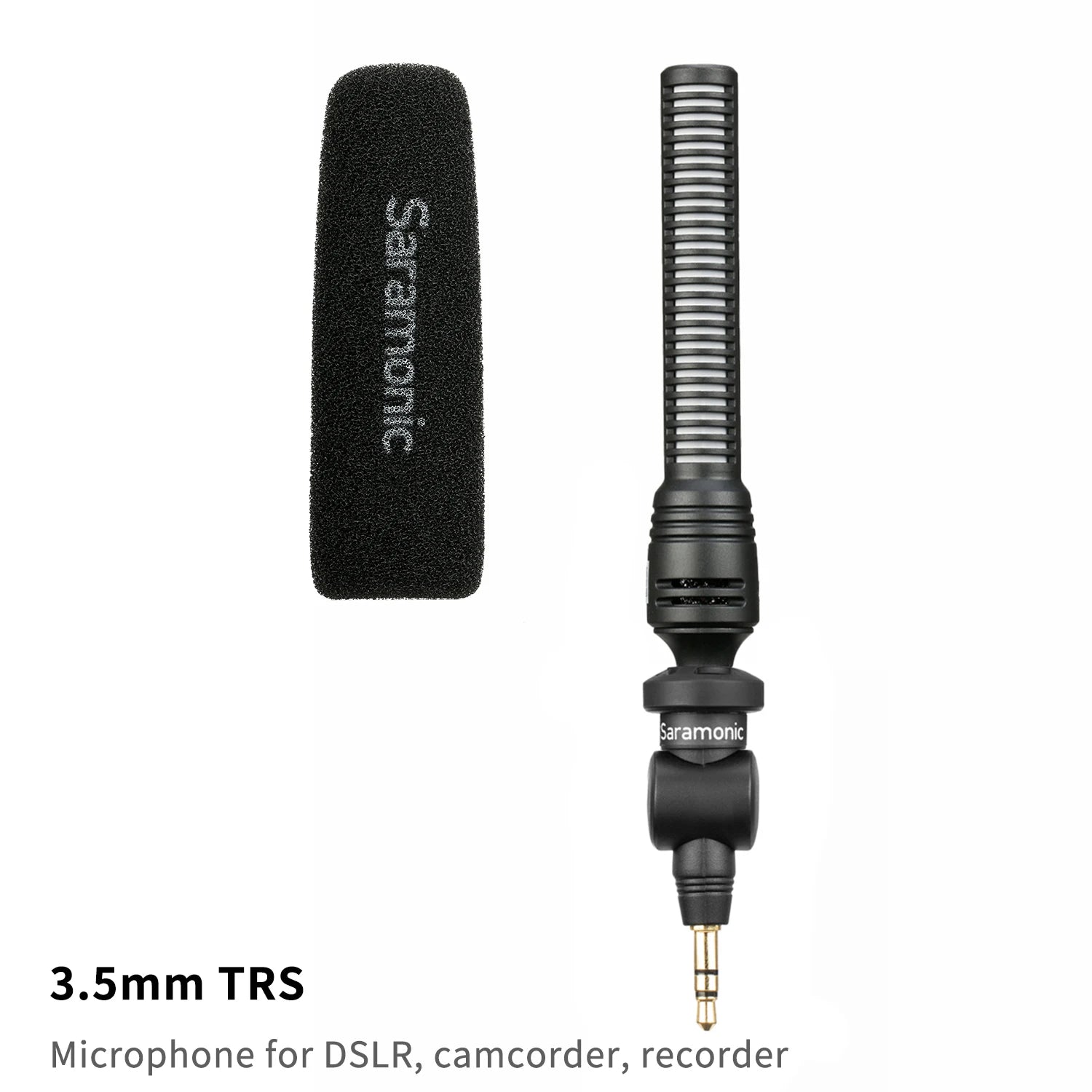 Saramonic SmartMic5 Mini Condenser Plug and Play Microphone for iPhone Android PC Computer DSLR Cameras Streaming YouTube Vlog