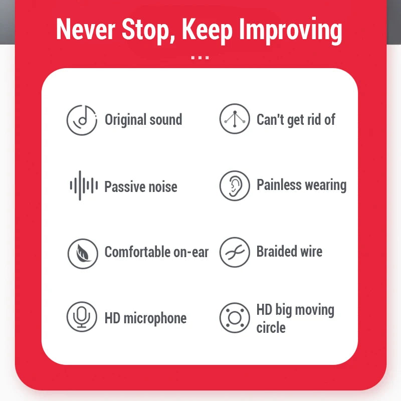 Hifi Wired Earphone Bass Headphones Noise Reduction Sport Earphones 3.5mm Wired Gaming Headset for Redmi Note 8 Umidigi A5  Pro