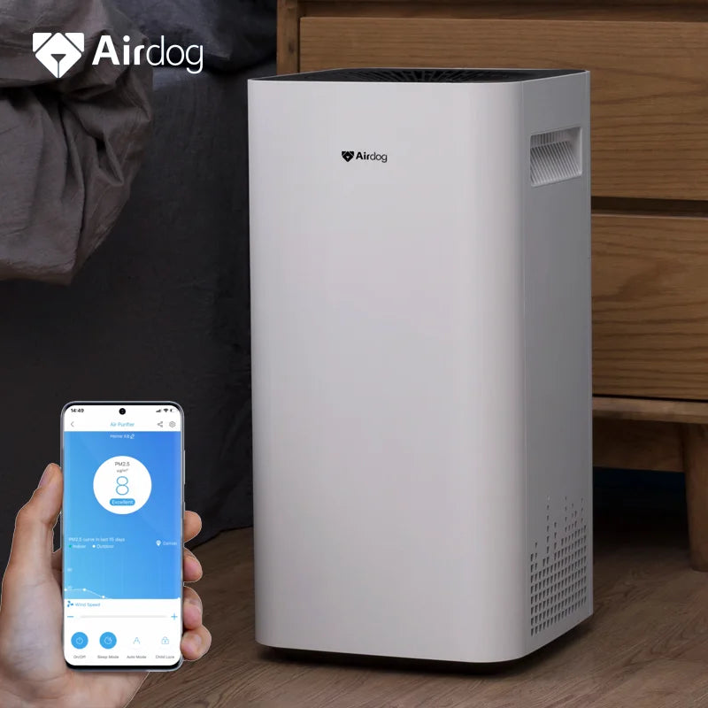 Airdog No Consumable Electrostatic Plasma Air Purifiers Home with Light