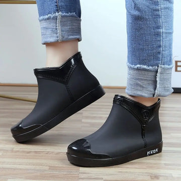 Women Waterproof Anti Slip Knee Rain Boots Fashion Style Wholesale Rubber Shoes