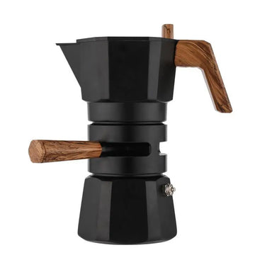 Premium Aluminum Thermostatic Dual Valve and Triple Valve Moka Pot Set for Coffee Extraction and Espresso Brewing