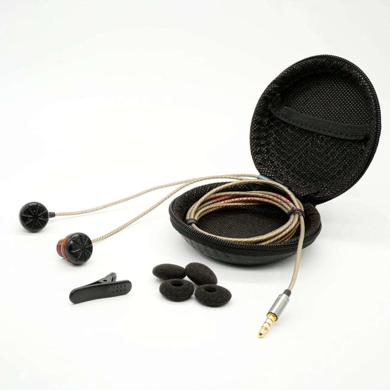 HiFi Audiophile Earphones Flat Head In-Ear DIY HiFi Headset Beryllium Diaphragm Wired Bass DJ Earbuds