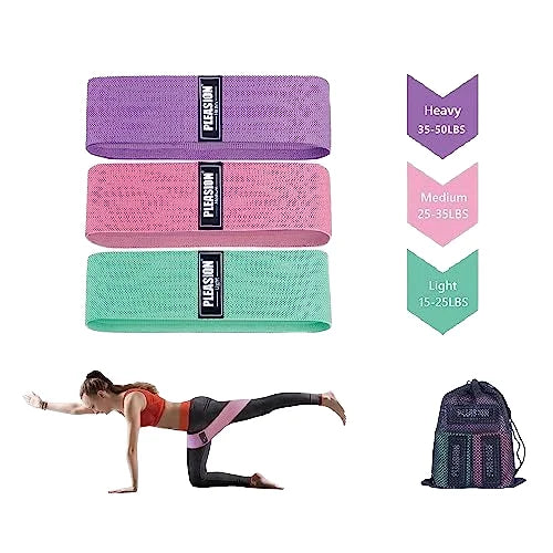 Factory Fabric Polyester Latex Hip Booty Resistance Bands Stretching Yoga Gym Workout Exercise Fitness Bands Gym Equipment