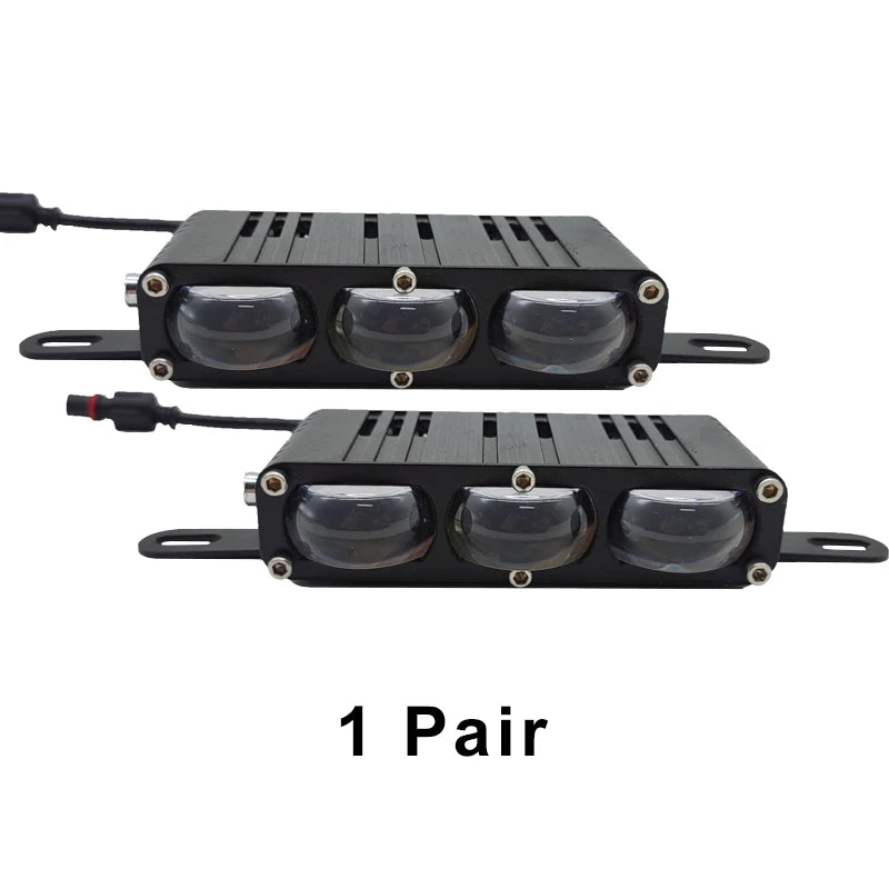 High Power With Fan Car Spotlights Led Grille Lights Fog Work Light External Auxiliary Lights Off-road Vehicle SUV Truck