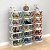 Modern Home Shoes Cabinet Storage Bedroom Storage Cabinet Space-saving Closet Shoe Rack 2-10 Layers Stackable Shoe Rack