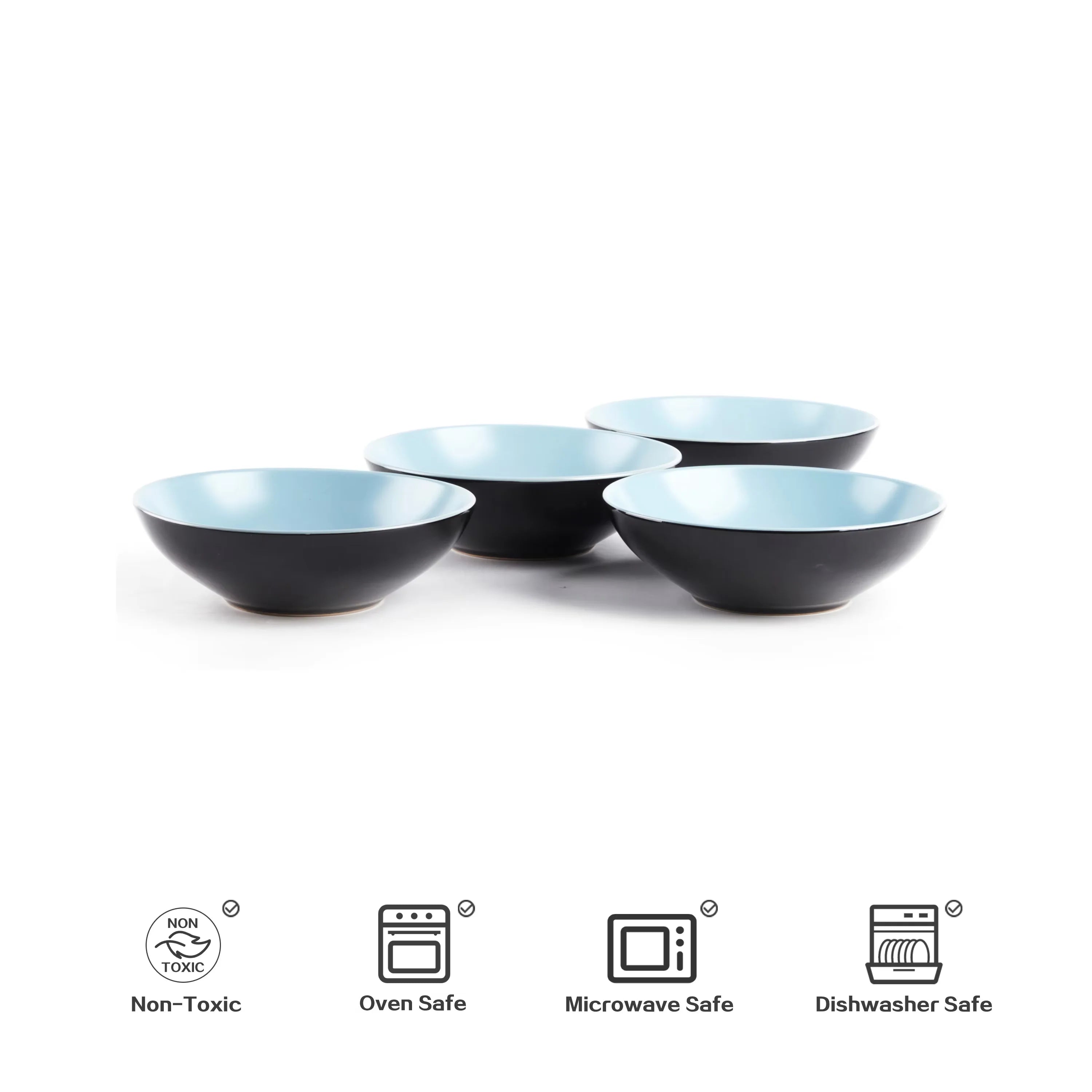 Semtember Promotion Kitchen Plates Bowls Set Clean Easy Ceramic Dinnerware Set Microwave Safe Stoneware Dinnerware Set