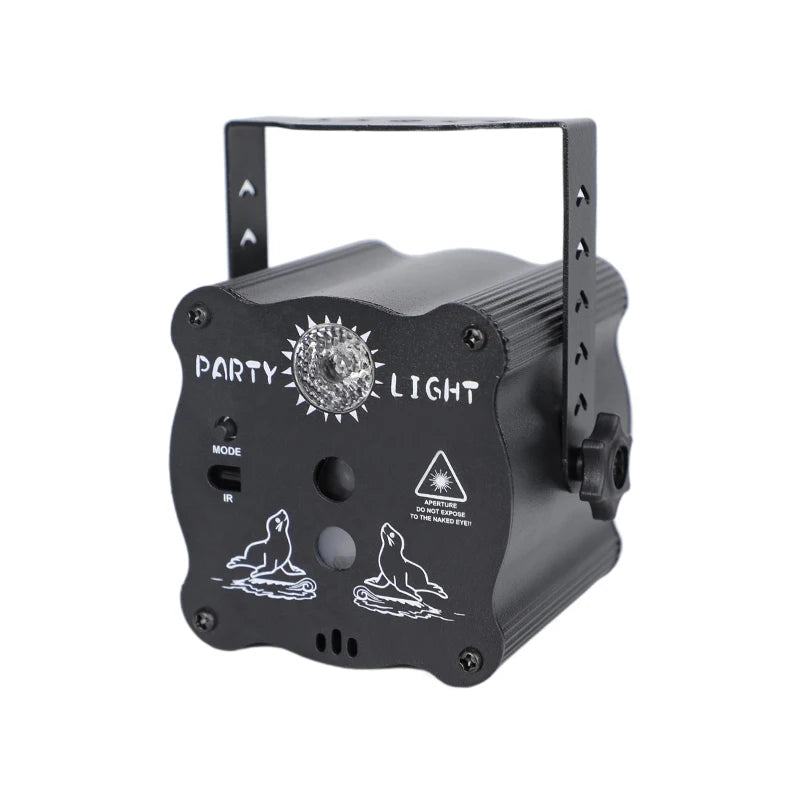 New Mini LED Laser Moon Lamp Dj Sound Control Interact Lighting LED Night Light Projector Smart Lights for Kids Room Night Club