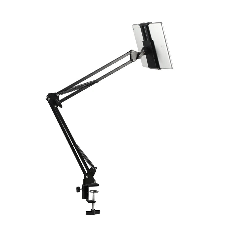 Metal Cell Phone Holder, Universal Cell Phone Clip Holder Lazy Bracket Flexible Long Arms  Tablet Holder Desktop Bed for Office