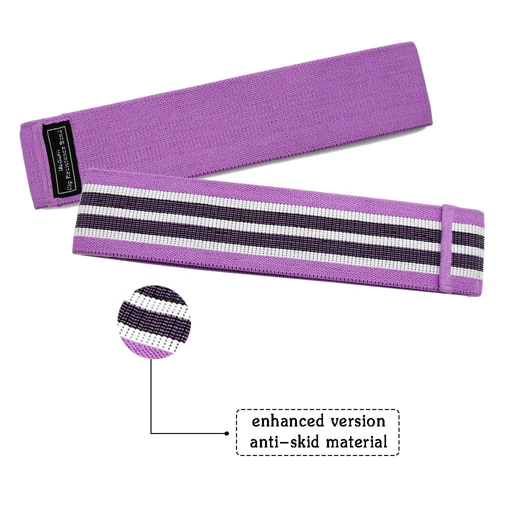 Polyester Fabric Fitness Bands Elastic Resistance Loop for Gym Workout and Yoga for Body Building Exercise
