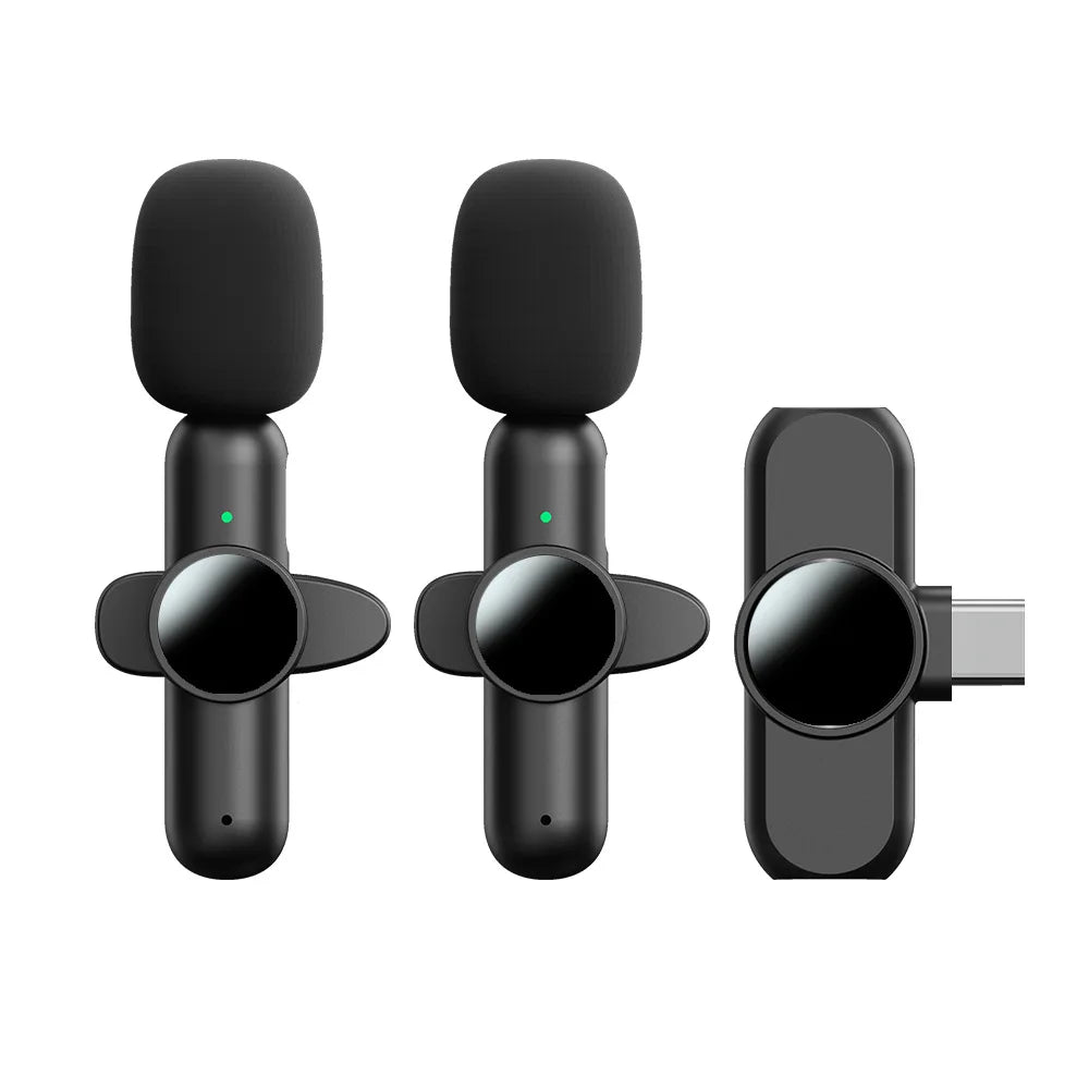 K3 2 in 1 Popular Wireless Microphone Light Ning Podcast Equipment for Mobile Phone Professional Wireless Microphone