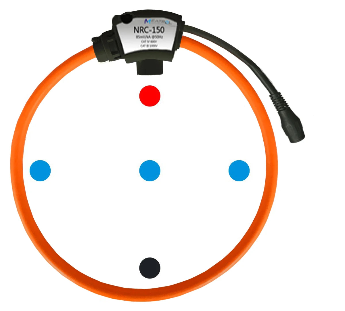 MEATROL NRC High accuracy 0.5% High Accuracy Flexible Rogowski Coil current transformer AC Rogowski Sensor 100A