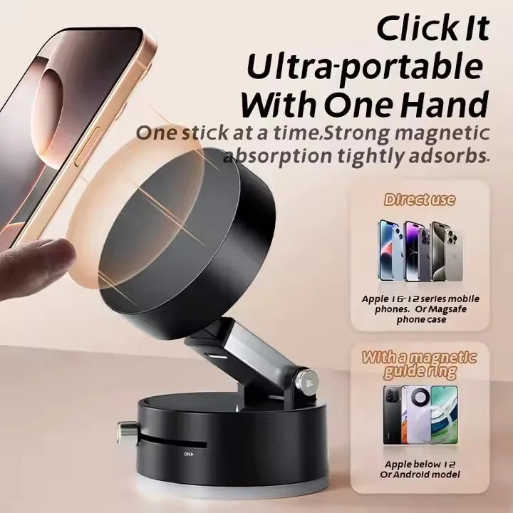 High Strength Magnetic Vacuum Suction Adjustable Car Office Mounting Bracket for Multiple Devices Mobile Phone Desk Holder A2