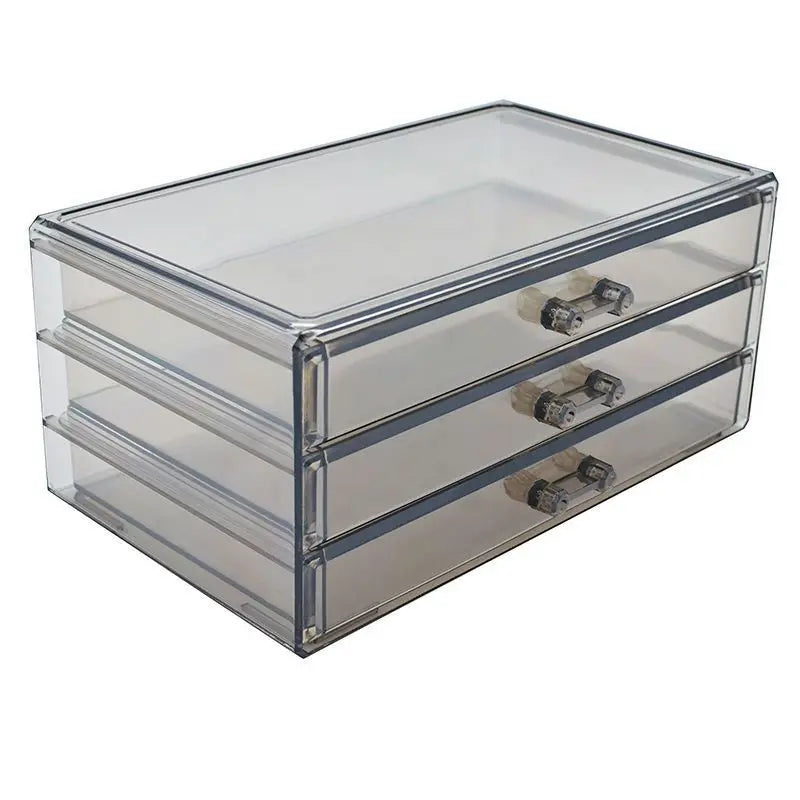Cosmetics Beauty Supplies Acrylic Makeup Box Lipstick Jewelry Hair Accessories Makeup Brush Organizer Storage with Drawers