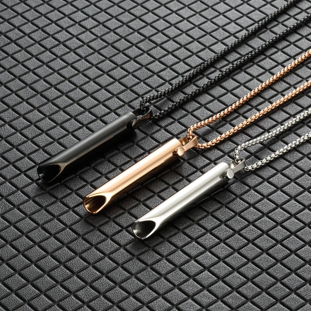 Anti-Anxiety Jewelry Breathing Necklace for Breathwork Anxiety Breathing Tool Stress Relief Anxiety Necklace for Women Men Baby