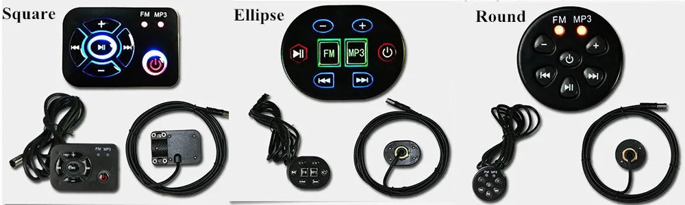 12V  Audio Amplifier  Motorcycle  Radio Speakers MP3 Player Bluetooth-Compatible For  ATV UTV Scooter FM USB Music Sound System