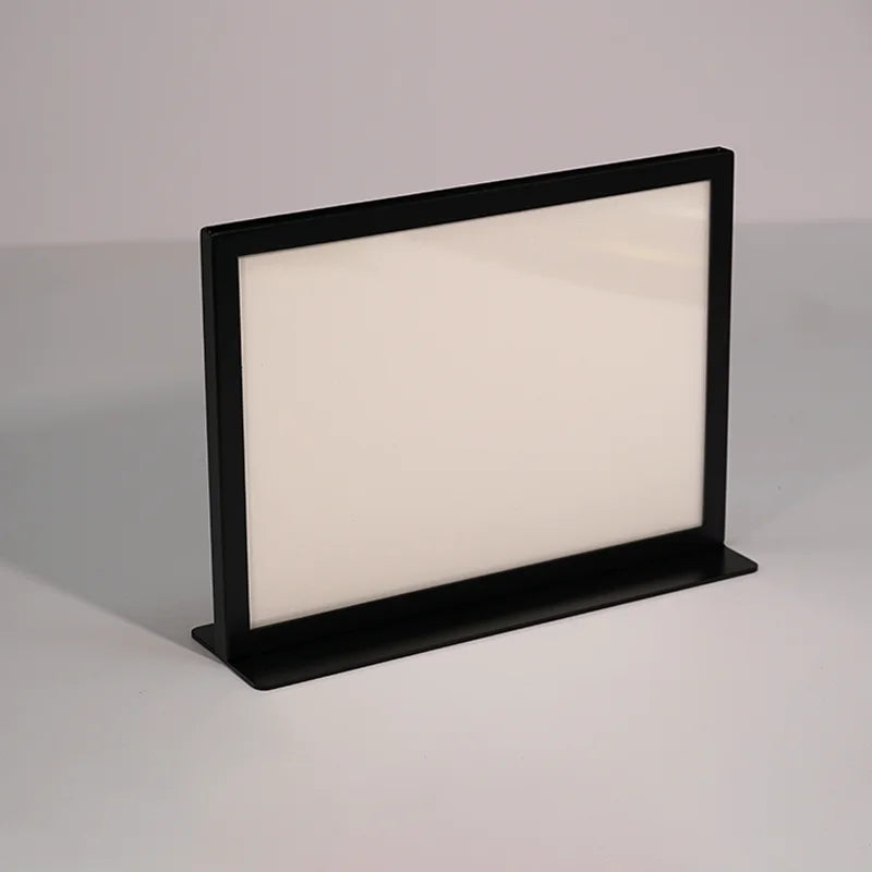 Practical Metal Desktop Menu Display Poster Board Business Card Stand for Store Office Table Decoration Accessory