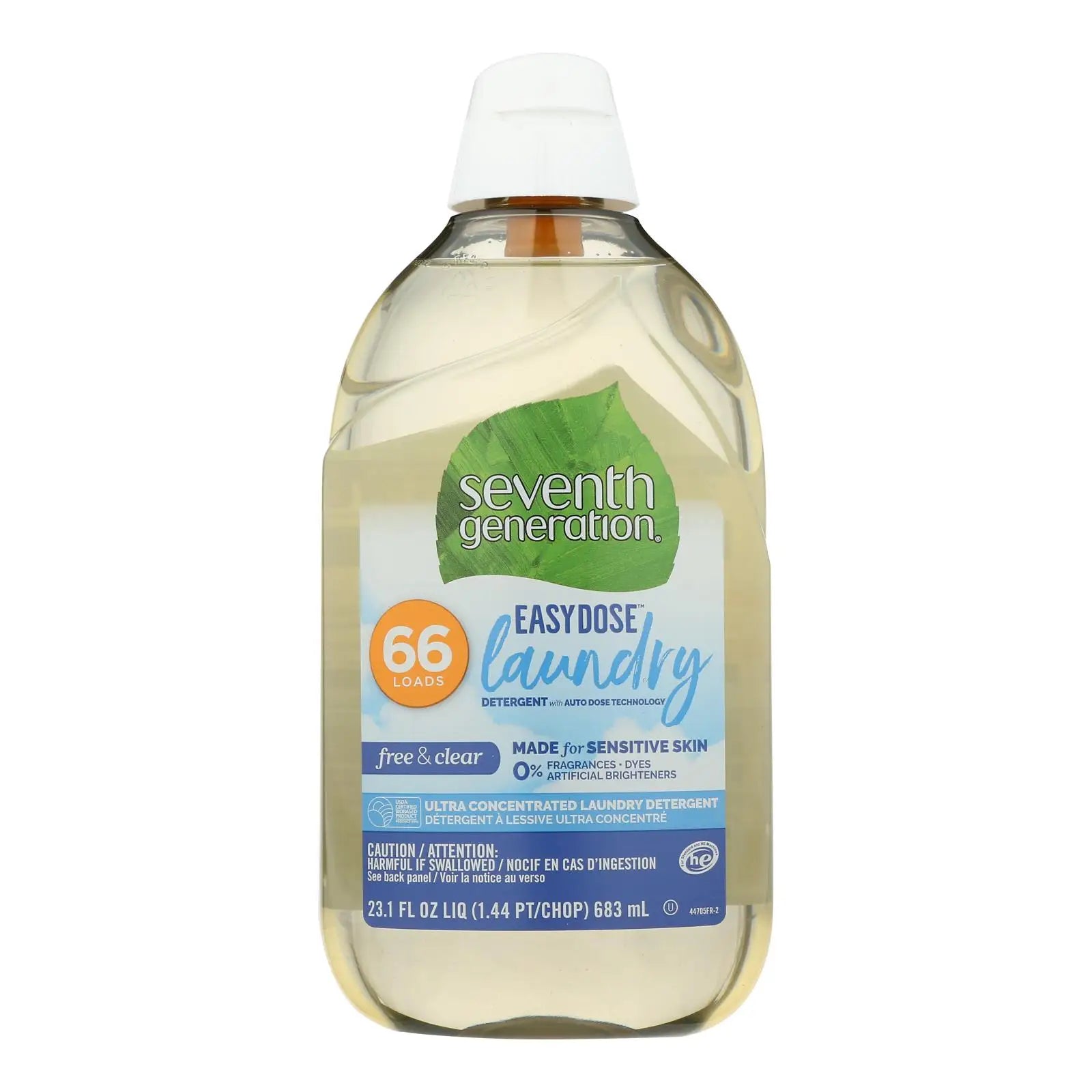 UD2 Seventh Generation Jasmine Scented Detergent Powder Ez Dose Laundry for Cleara Glass Case 6-23.1 Fz Household Cleaning