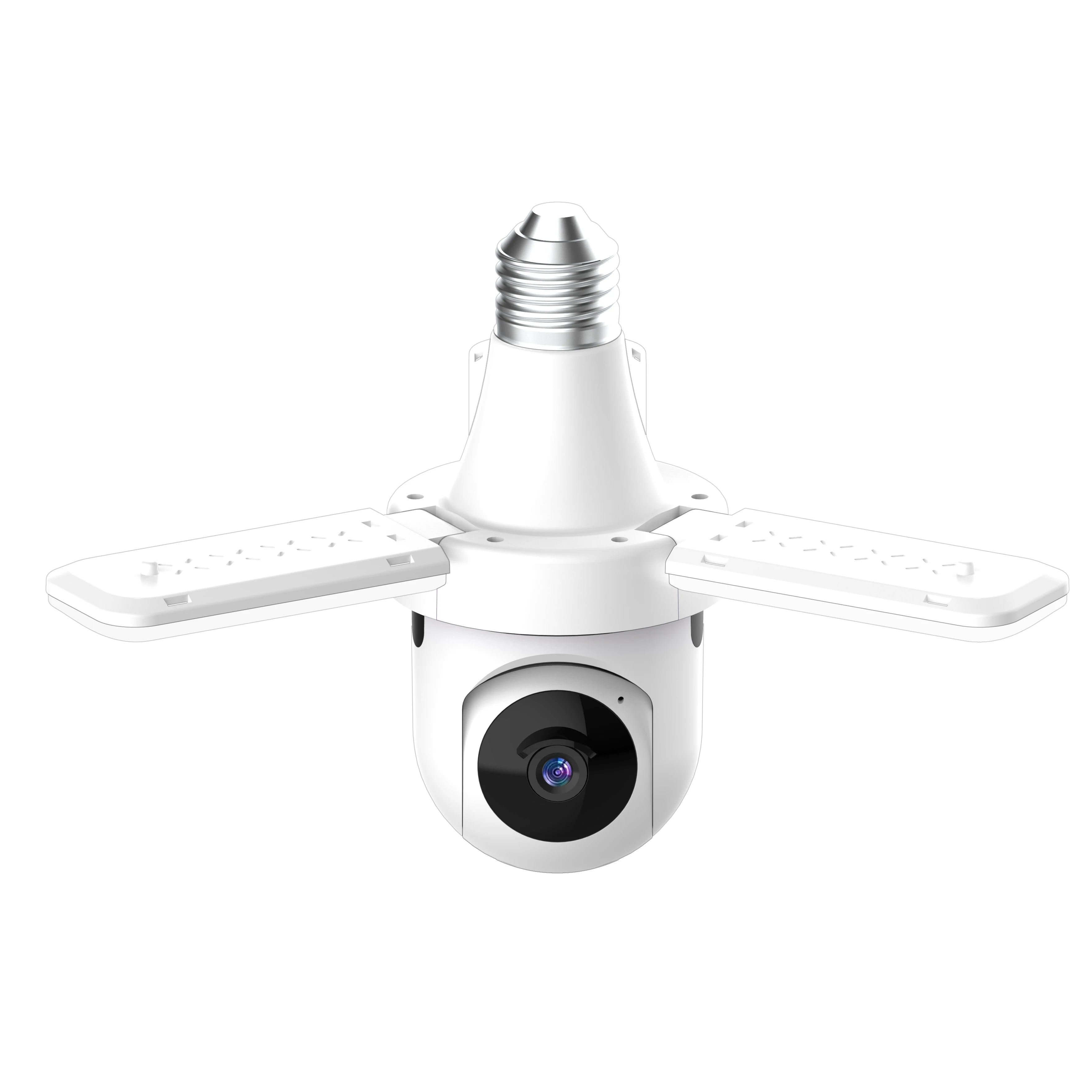 2MP House Indoor 360 Degree Surveil 2.4G 5G WiFi CCTV Bulb Camera Hopeway Wireless Smart Security Light Bulb Camera
