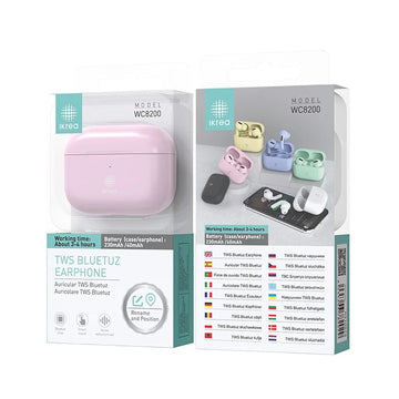 Pink Macaron Colorful Bluetooth TWS Earphones - Audio Accessories