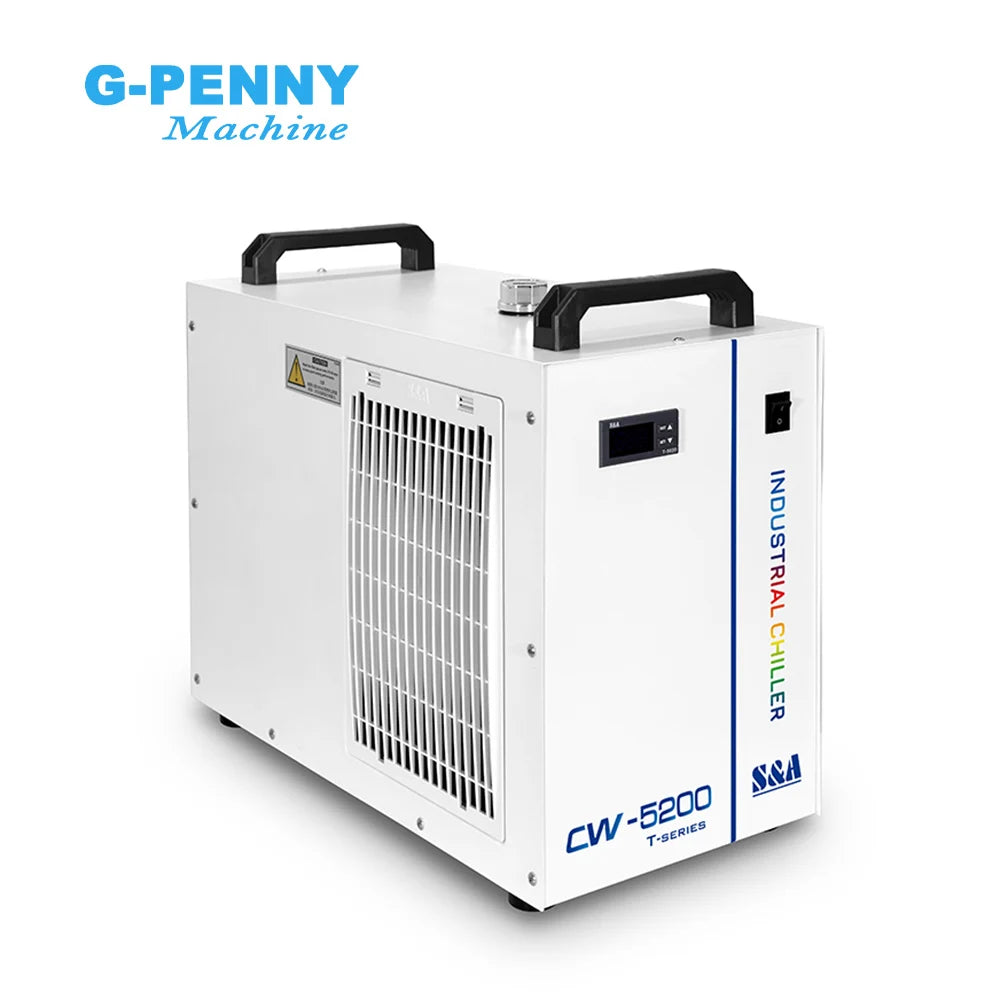 S&A CW-5200 Industrial Chiller 1400W Water Cooling Capacity for CO2 Laser CNC Router Machine