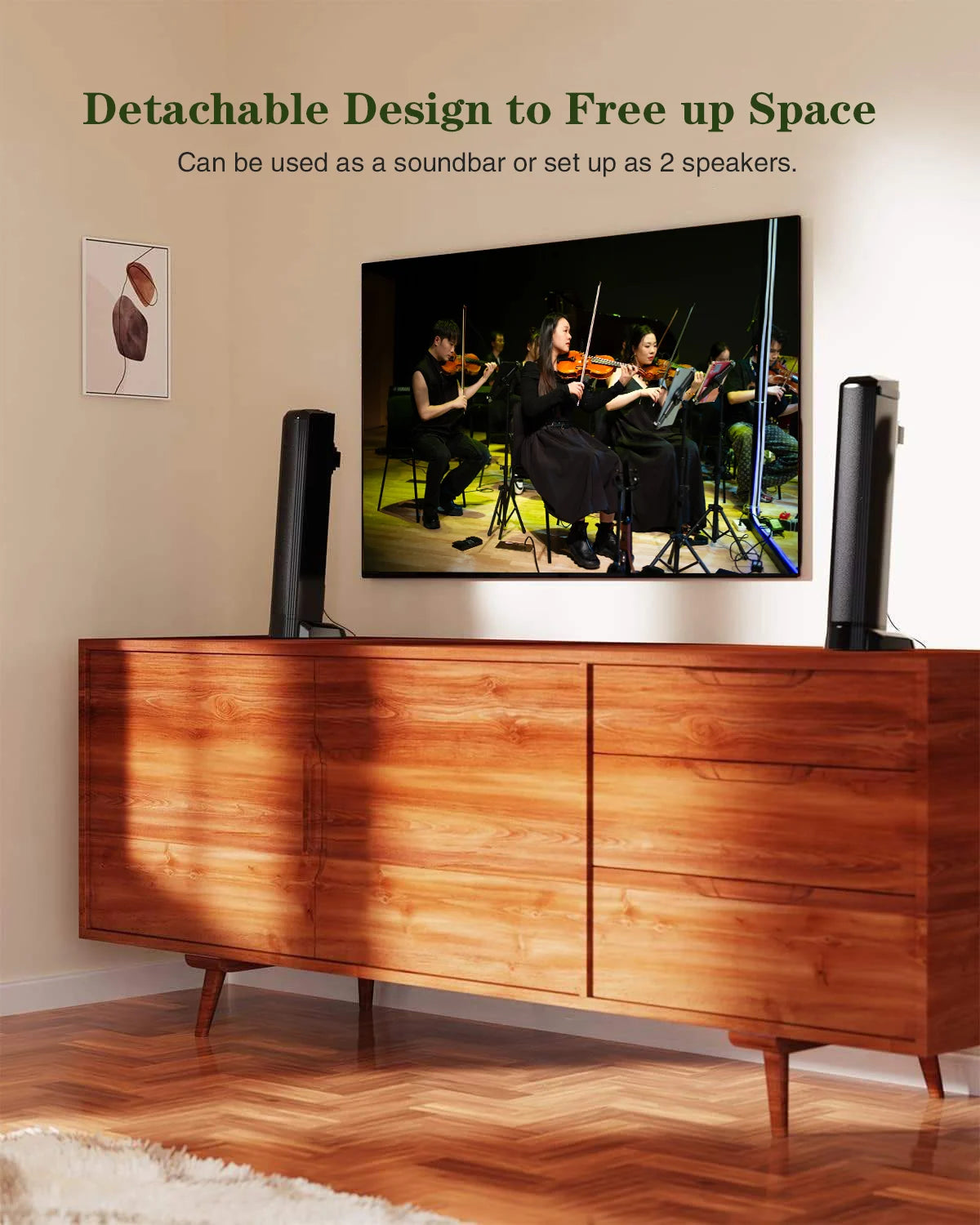 ULTIMEA Same Style the Same Europe Best-selling Product on  Home Theater Systems 2-in-1 Soundbar for TV