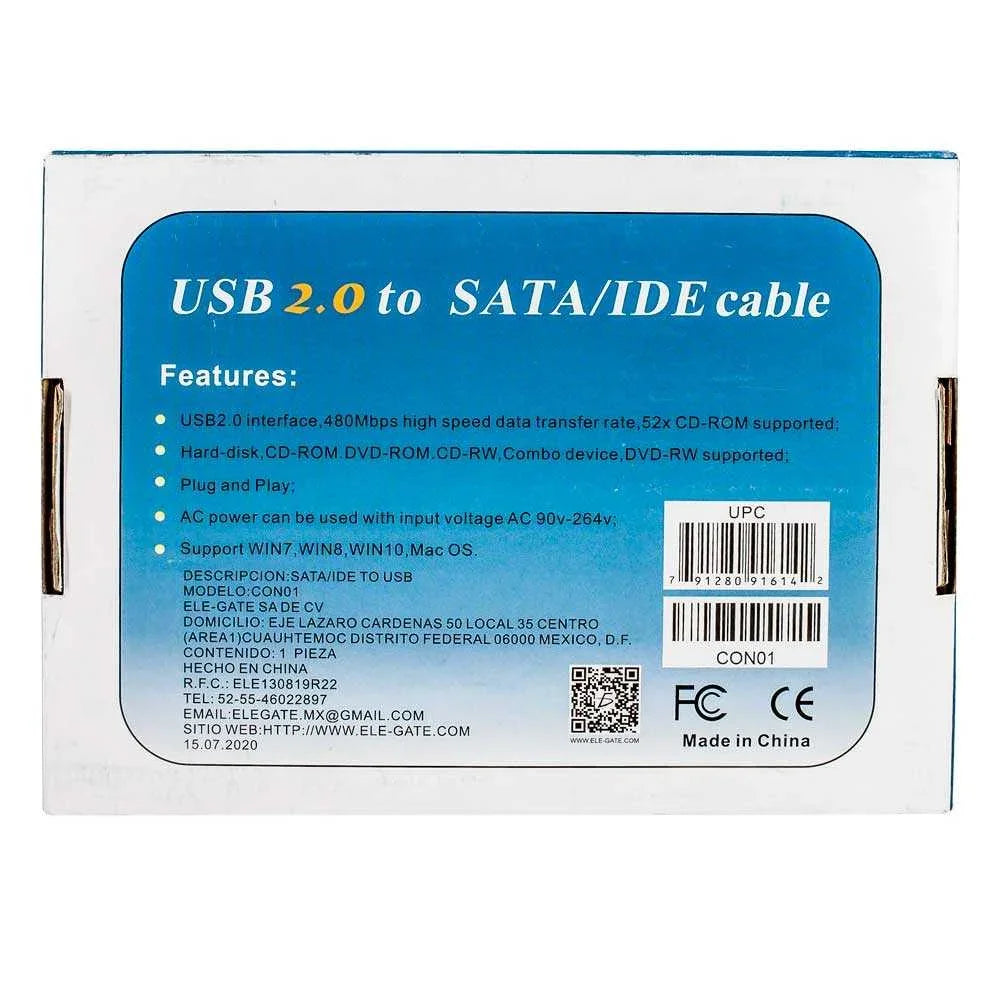 GDL USB 2.0 to SATA IDE Converter for 3.5 and 2.5 Hard Drives Portable USB Gadgets