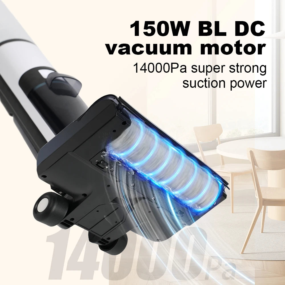 Cordless Hard Floors Cleaner Liectroux I7Pro Lightweight Wet Dry Vacuum Cleaners for Multi-Surface Cleaning,Smart Control System