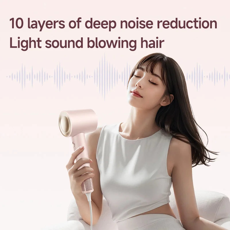 Blade-Free High-Speed Hair Dryer with Intelligent Mute Motor Large Wind Power Hair Salon Dryer Hotels Outdoor Travel Use