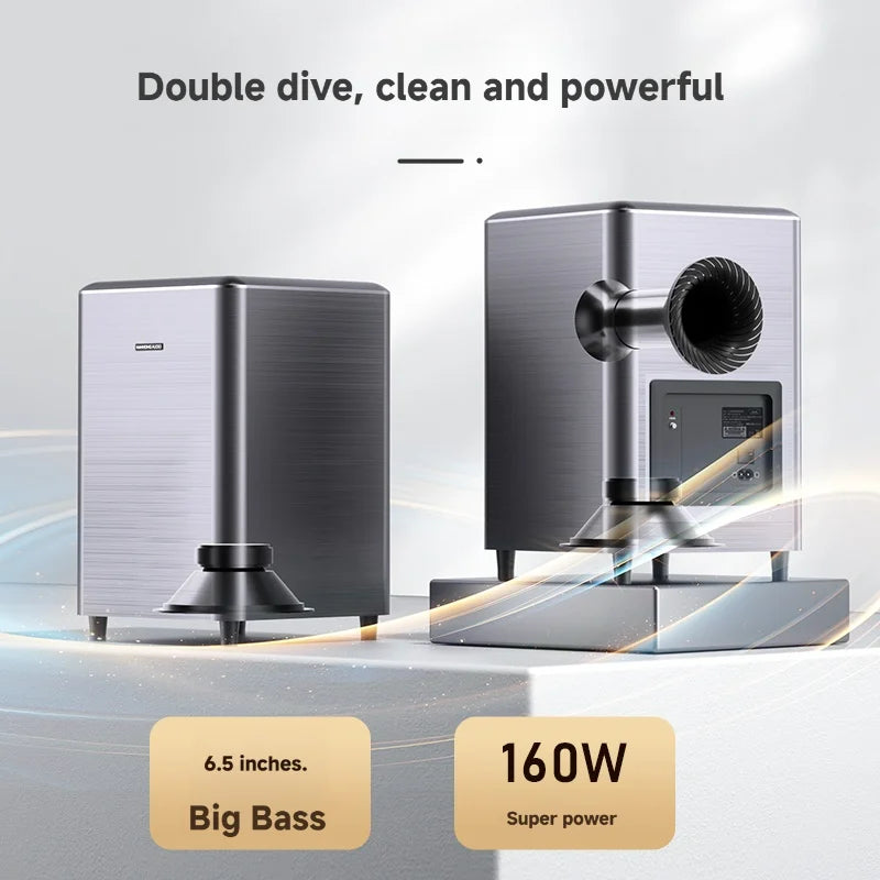 310W Real 5.2 Channel Home Theater System with Dual Wireless Subwoofers Dolby Audio Soundbar for TV 069DB-M