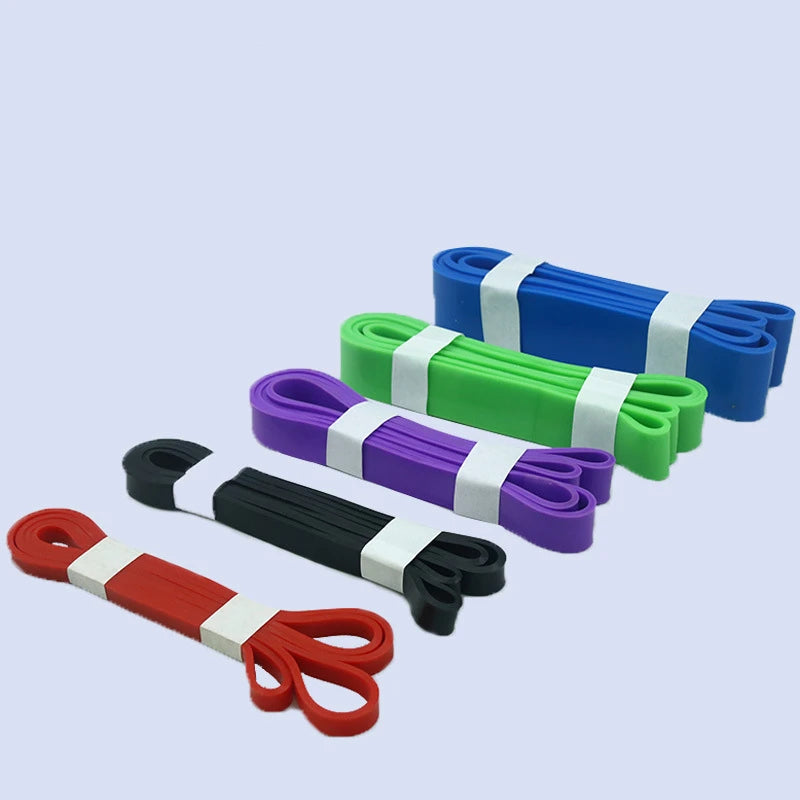 Heavy Duty 5-Set Latex Resistance Band Pull Assistance Exercise Stretch Fitness Bands for Power Lift & Stretching