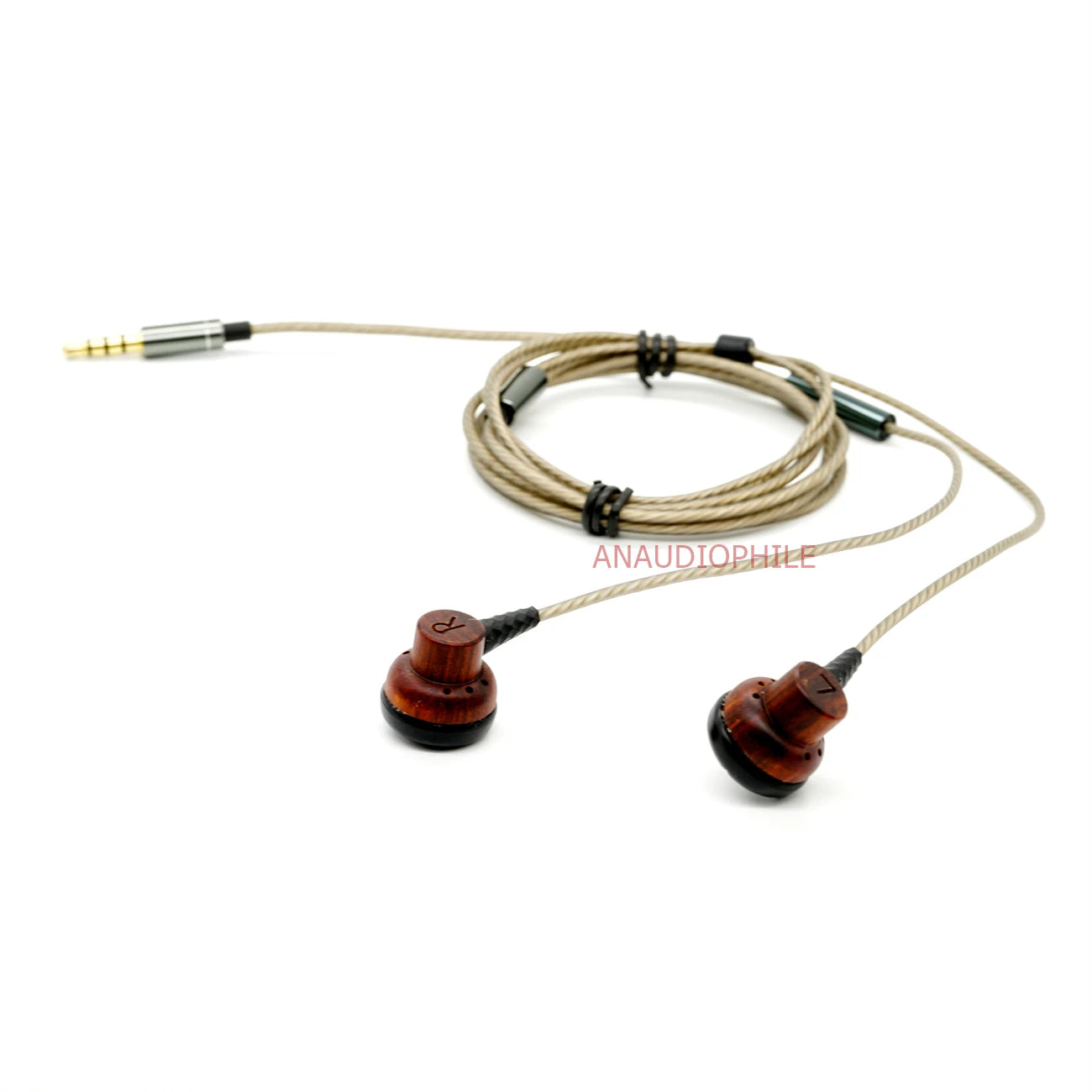 HiFi Audiophile Earphones Flat Head In-Ear DIY HiFi Headset Beryllium Diaphragm Wired Bass DJ Earbuds