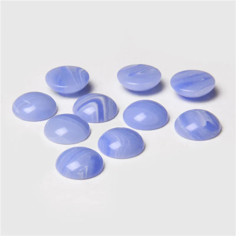 4/6/8/10/12/14mm Natural Stone Cabochon Round Semi-precious Cameo Fit DIY Ring Earring Bracelet Jewelry Making Finding 10pcs/lot