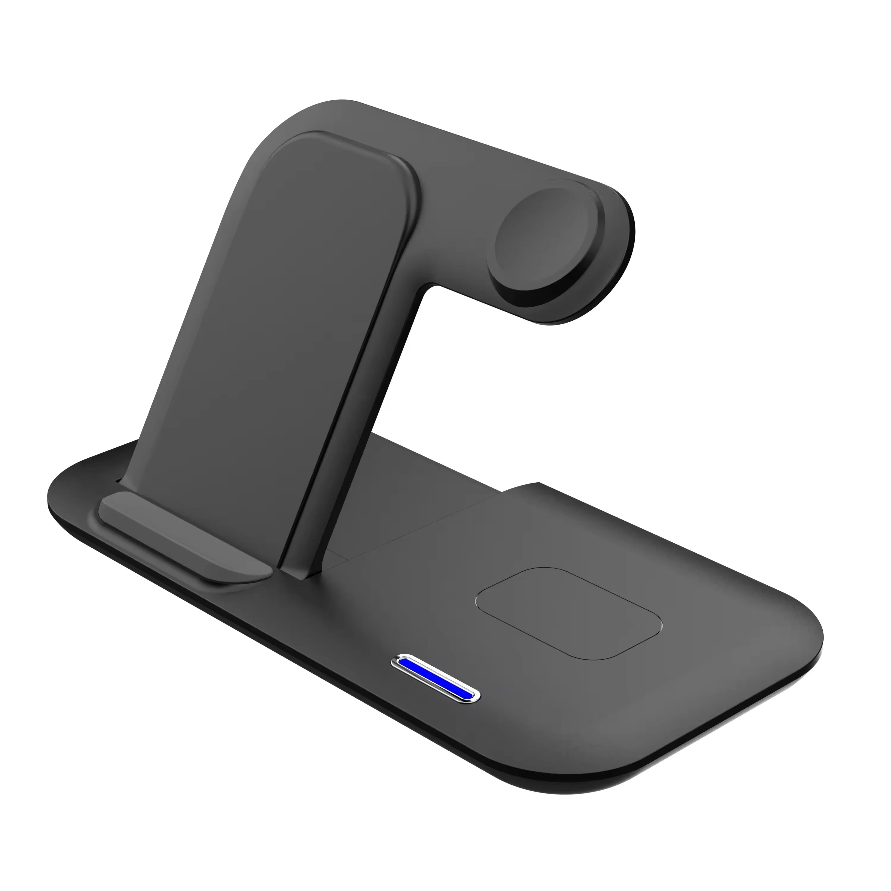 2025  Multifunction  Foldable Wireless Charger  15W 3 in 1  Fast Portable  Charging Station for Mobile Phone/earphone/watch