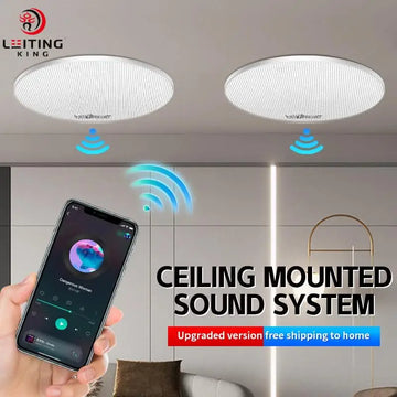 LEITING KING RC-501 Host 5 Inch 20W Ceiling Speaker Wireless Indoor Ceiling Speaker Embedded  Speakers