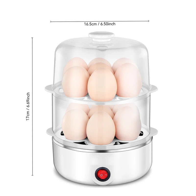 Dual-Layer Microwave Egg Cooker Easy Kitchen Boiler for Boiling Eggs Versatile Tool for Quick and Convenient Cooking