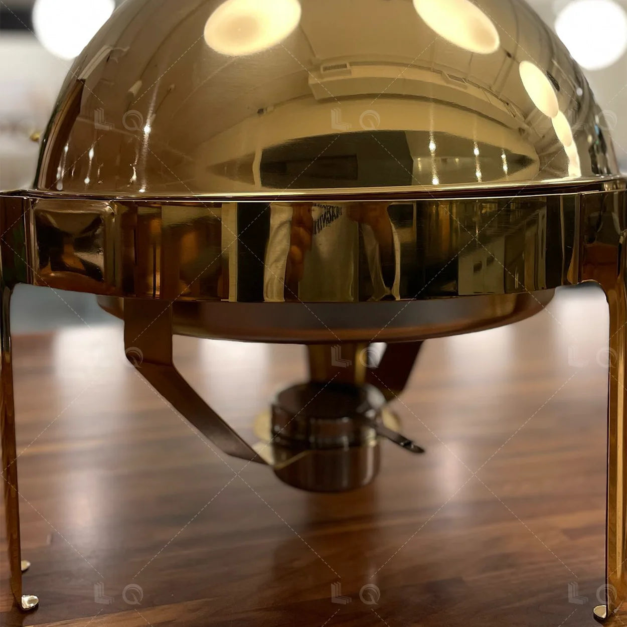 Commercial Hotel Buffet Food Warmer Stainless Steel Top Clamshell Chafing Dish Glass with Fuel Heating for Party Chafing Dishes