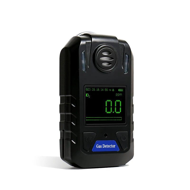 DUOTESI Portable Multi-Gas Detector Light/Sound/Vibration Alarm CE ATEX Certified Detects CO H2S O2 Combustible Gases <30s