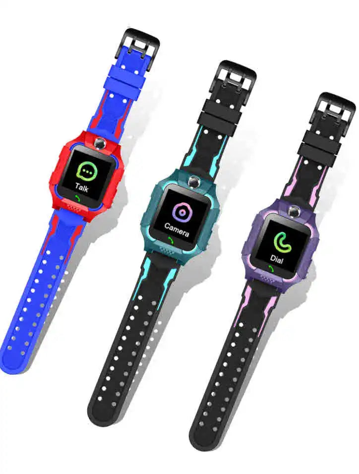 2025 Latest New square Q19 Kids Smart Watch Phone for Girls Boys Pedometer Fitness Tracker Touch Camera Anti Lost Alarm Clock