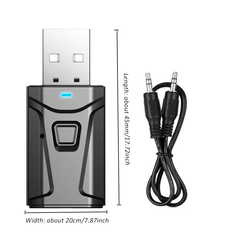 Sport Headphones HD Noise Cancelling Earphone Wireless Headset with Bluetooth USB TV Adaptor HiFi Deep Bass Sound for TV