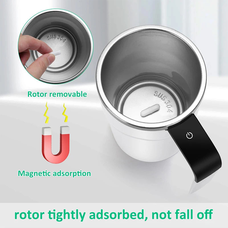 Best-Selling Smart Travel Coffee Maker New Automatic Self-Stirring Electric Pour-Over Temperature Display Protein Powder Mixer