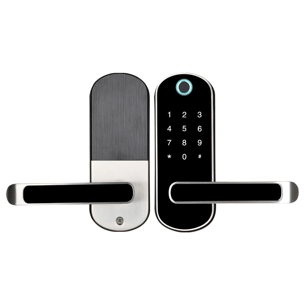 Tuya Smart Home Alexa Security WiFi Biometric Fingerprint Door Lock With Doorbell