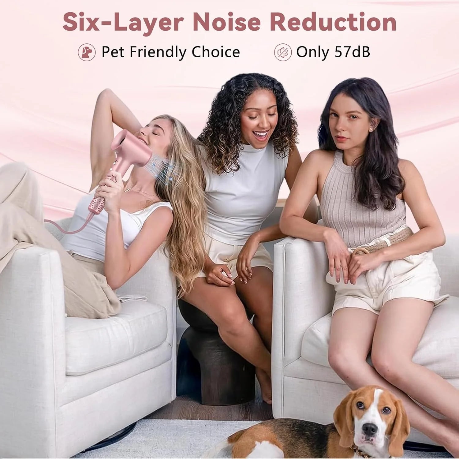 Professional Salon Hair Dryer 110000 RPM High Speed Fast Drying Hot Air Brush Constant Temperature Negative Ion BLDC Hair Dryer